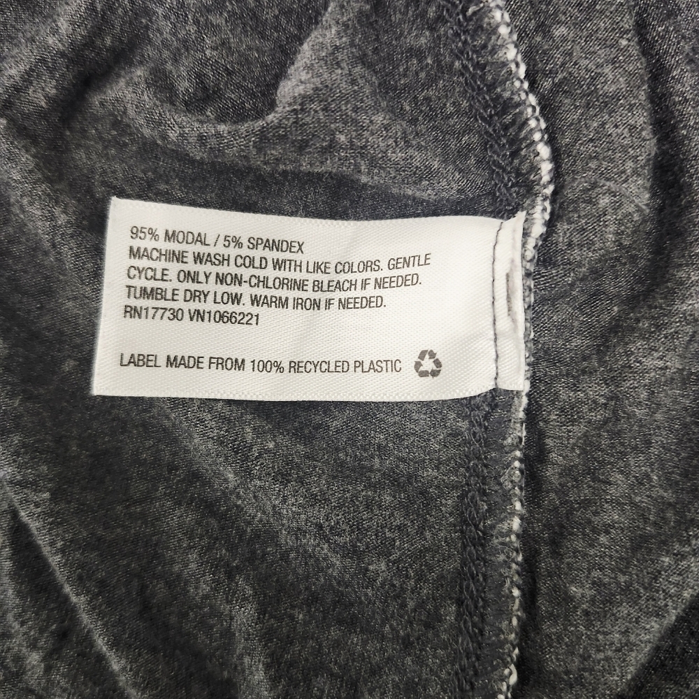 Stars Above Charcoal Button Down Lounge Wear Pj Shirt - Picture 4 of 4